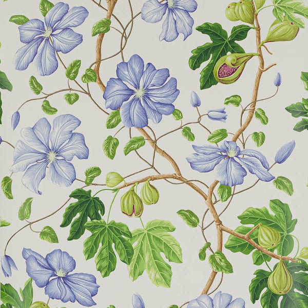 Castellane Wallpaper Cream Purple | Manuel Canovas