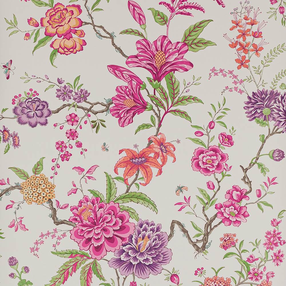 Beauchamp Wallpaper Pink | Manuel Canovas