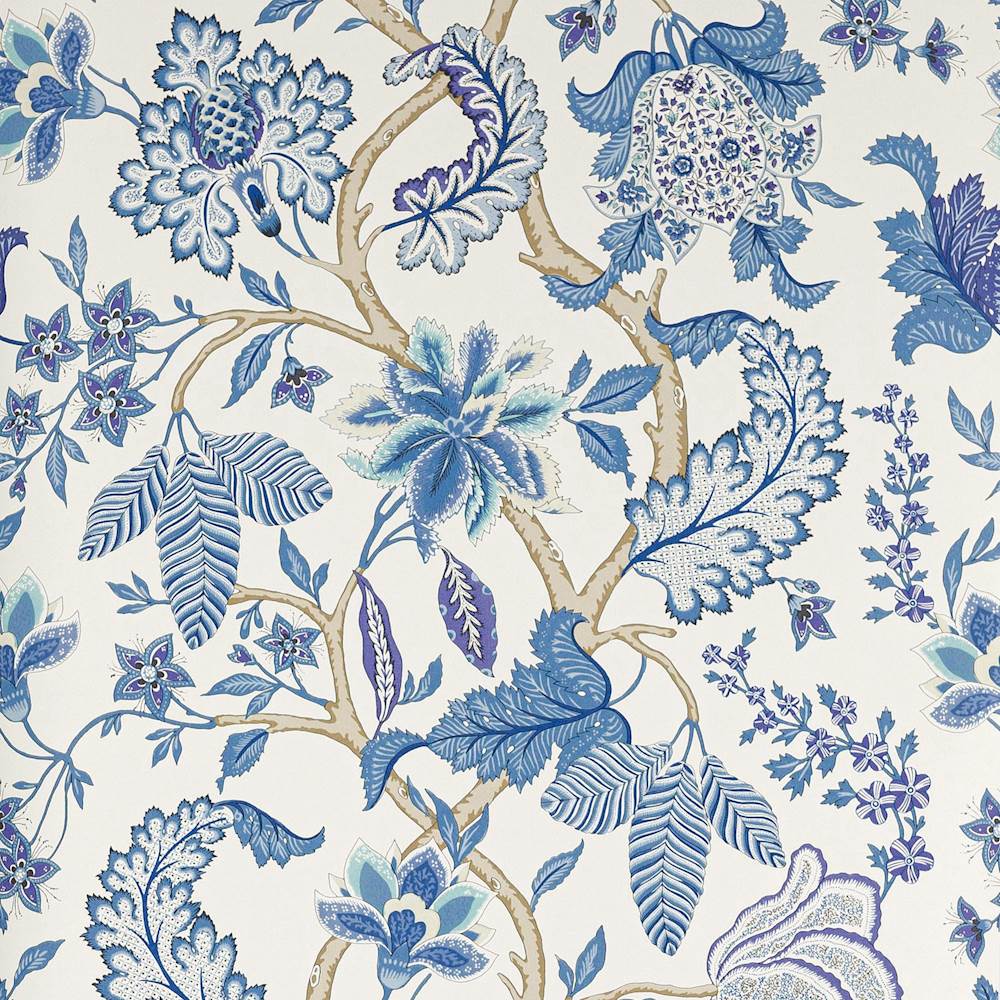 Bagatelle Wallpaper Blue | Manuel Canovas