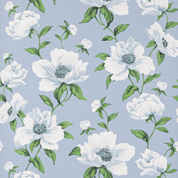 Bianca Wallpaper Blue | Manuel Canovas
