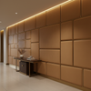Algiers - Tawny Performance Vinyl Upholstered Wall Panel | Architectural Fabrics