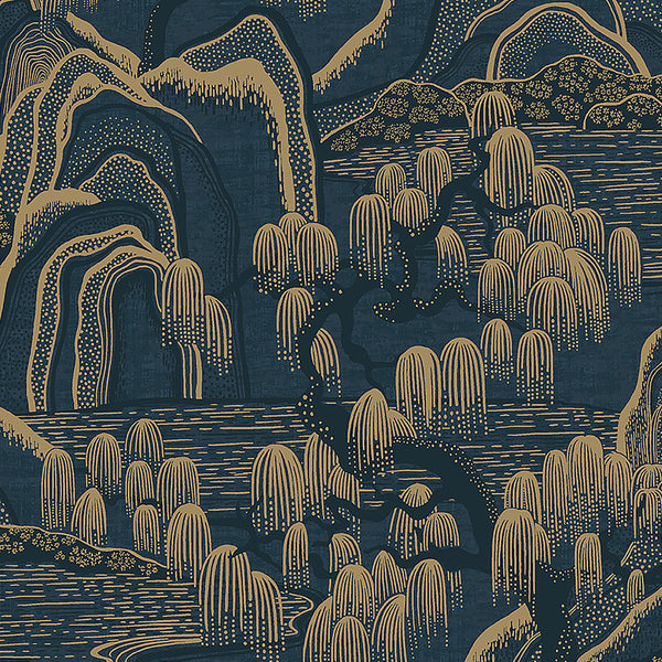 Indigo Garden Indigo and Gold — Schumacher