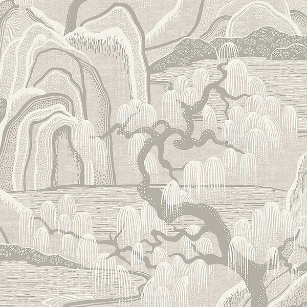 Indigo Garden Grey — Schumacher