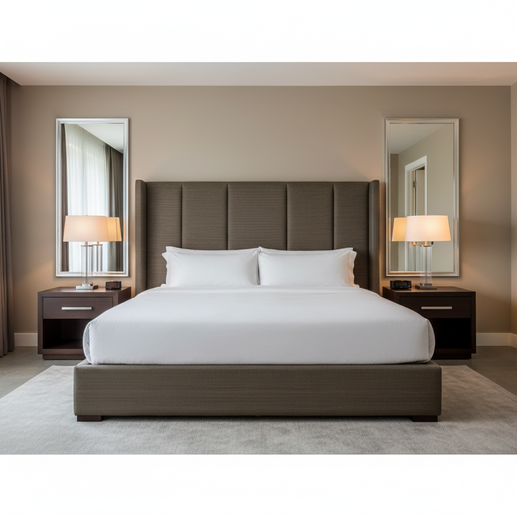 Storm Bay - Slate Upholstered Headboard | Architectural Fabrics