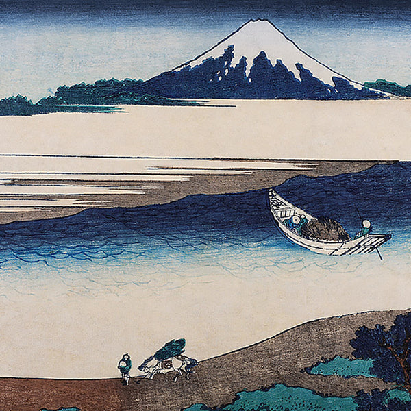 Hokusai Mural, Blue Wallcoverings | Schumacher