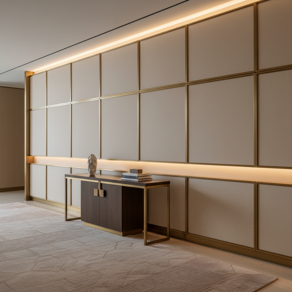 Pinnacle Rock - Frost Upholstered Wall Panel | Architectural Fabrics