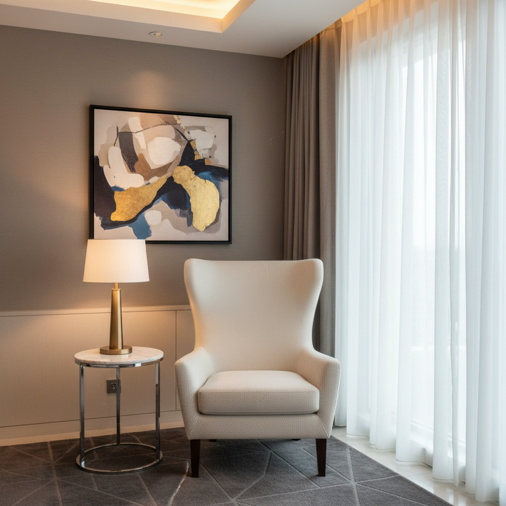 Turquoise Bay - Gesso Upholstered Chair | Architectural Fabrics