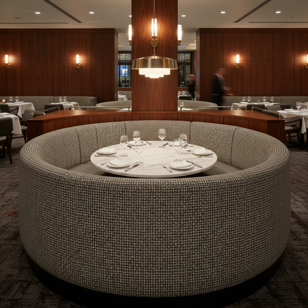 Bellevue - Bellevue Tekloom Performance Upholstered Banquette | Architectural Fabrics