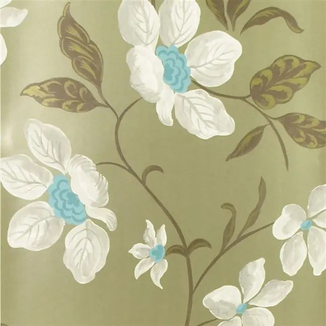 Angelique 02 Zinc Wallpaper | Designers Guild Europe