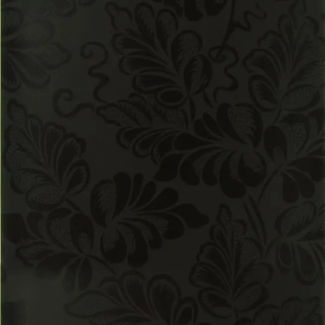 Irise Leaf 10 Black Wallpaper | Designers Guild Europe