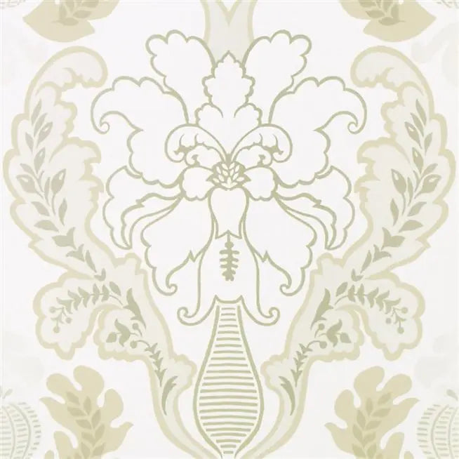 Giacosa Damask 01 Ivory Wallpaper | Designers Guild Europe