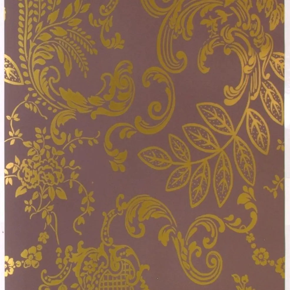 Marienlyst Scroll 11 Heather Purple Wallpaper | Designers Guild Europe