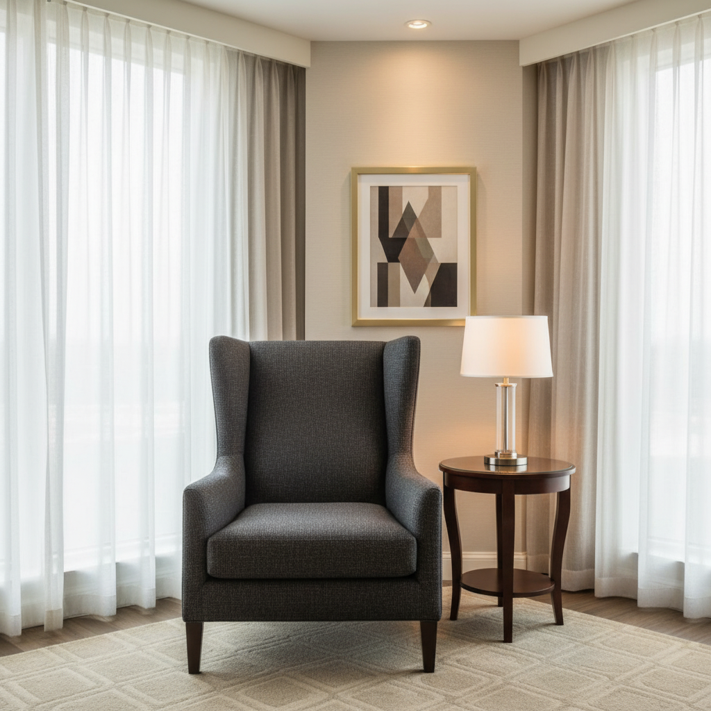 Turks Landing - Nero Upholstered Chair | Architectural Fabrics