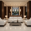 Fine Textured Grain Soft White Upholstered Sofa | Architectural Fabrics