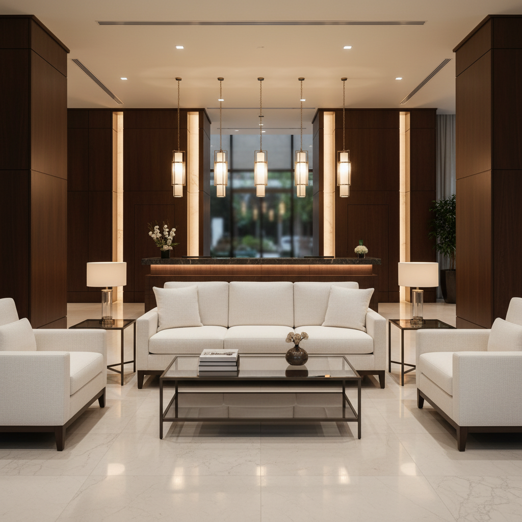Fine Textured Grain Soft White Upholstered Sofa | Architectural Fabrics