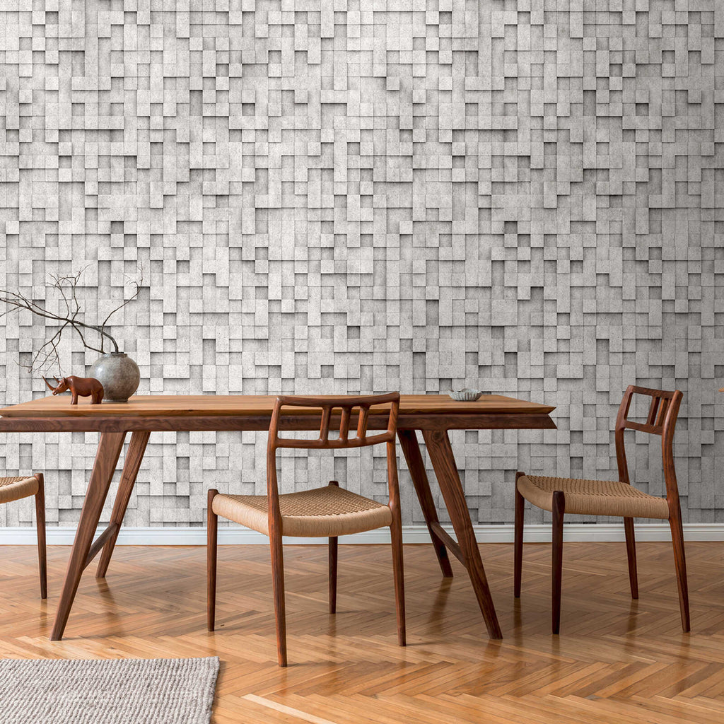 Livingwalls Design Panel the Wall 3 Light Gray Wallcovering | AS Creation