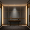 Aire Pebbled - Ironwood Breathable Polyurethane Upholstered Wall Panel | Architectural Fabrics