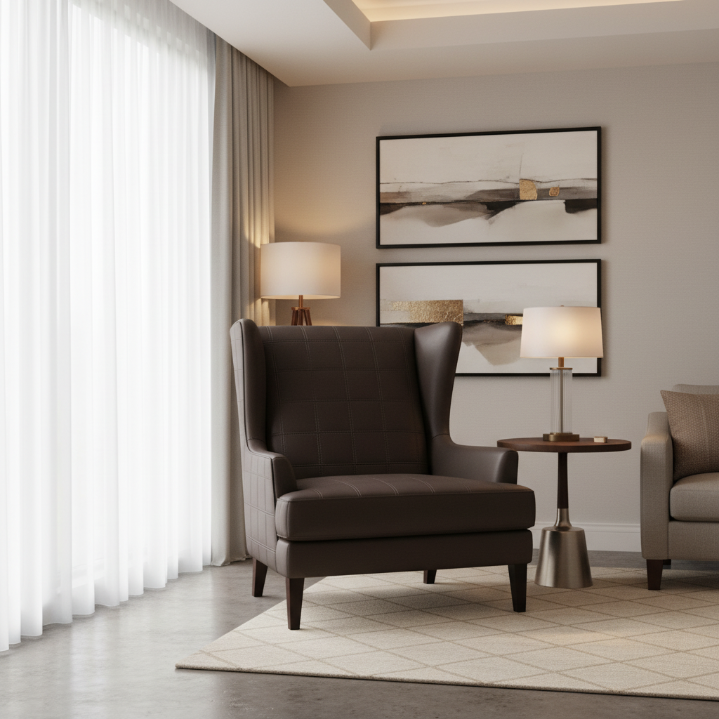Puerto Plata - Mahogany Upholstered Chair | Architectural Fabrics