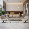 Pinnacle Rock - Frost Upholstered Sofa | Architectural Fabrics