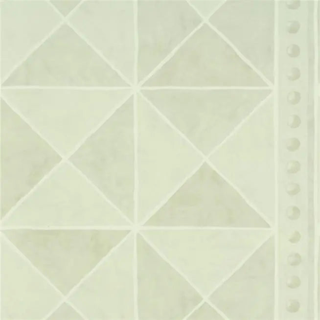 Dujardin Geometric Fresco 02 Pebble Wallpaper | Designers Guild Europe