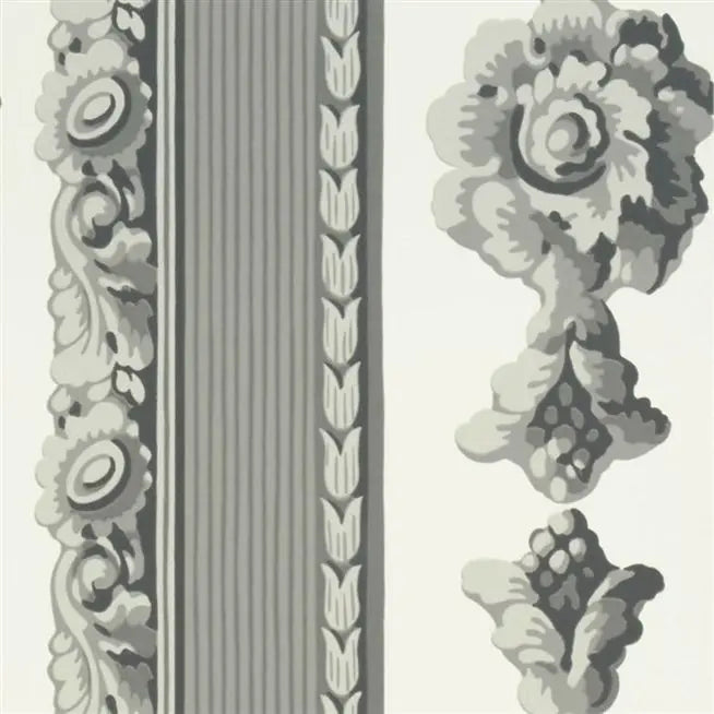 Palazzetto formal stripe 03 Charcoal | Designers Guild Europe