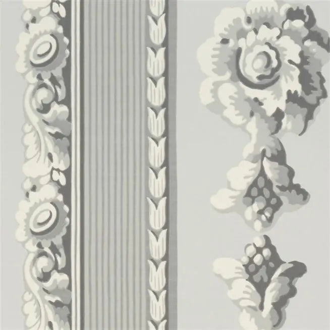 Palazzetto formal stripe  06 Cloud Wallpaper | Designers Guild Europe
