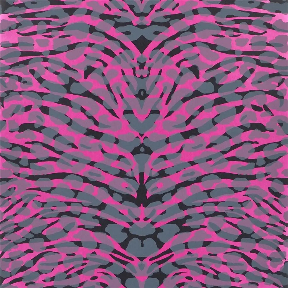 Pantigre Panther Tiger 01 Hot Pink Wallpaper | Christian Lacroix Europe