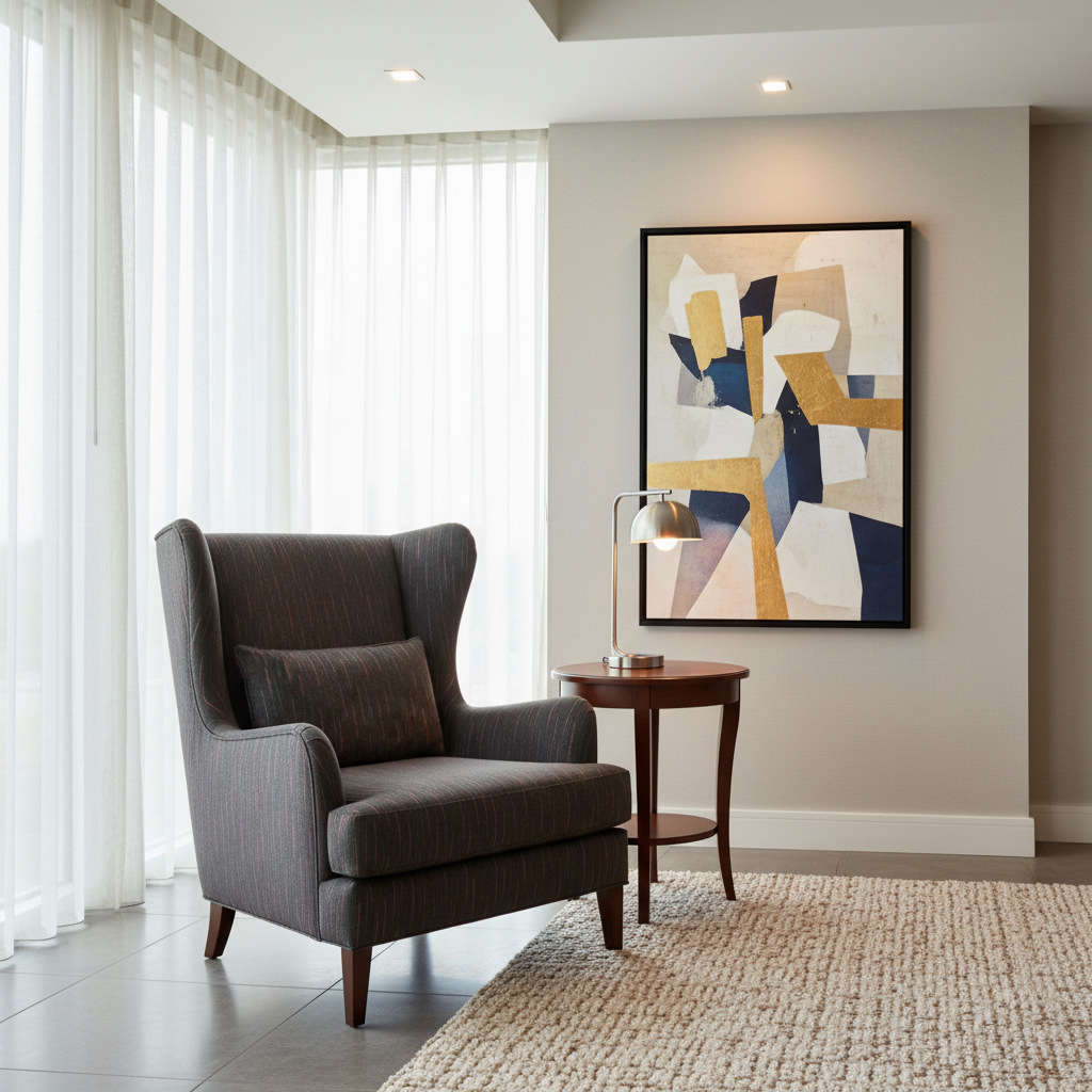 Stitchwork Bay - Evening Upholstered Chair | Architectural Fabrics