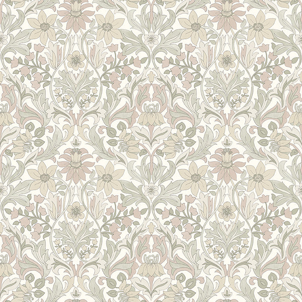 Blomsterfröjd, Soft Multi Wallcoverings | Schumacher