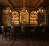 The Original Yeeha 1950's Cowboy - Mustard Mid-Century Modern | Architectural Wallcoverings - Western Bar Room Setting