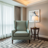 Woven Basketweave Texture Seafoam Mist Upholstered Chair | Architectural Fabrics