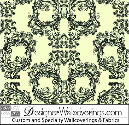 Noah's Baroque Skulls Wallcovering | DW Bespoke Studios