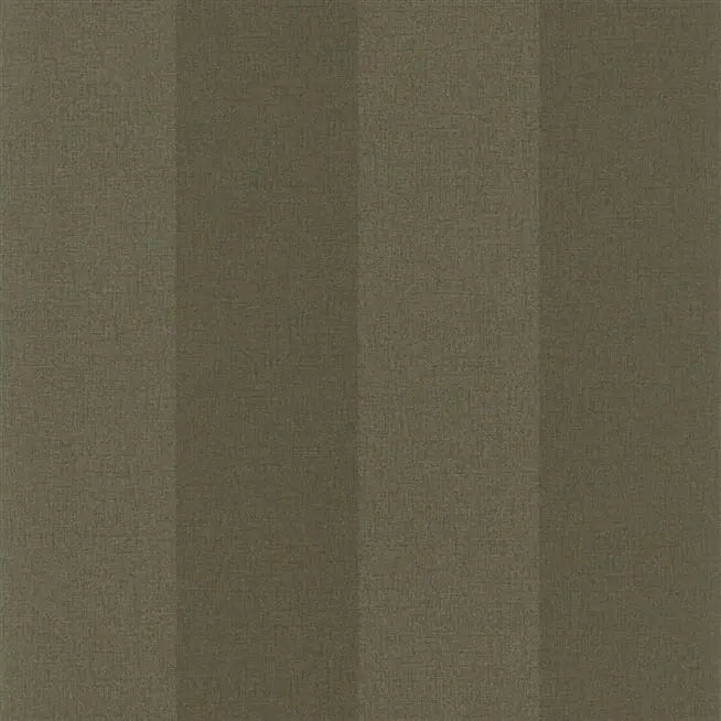 Tsuga Stripe Peat Brown  Wallpaper | Designers Guild Europe