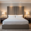 Subtle Linen Weave Smoked Taupe Upholstered Headboard | Architectural Fabrics