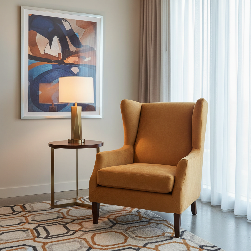 Maho Bay - Squash Upholstered Chair | Architectural Fabrics