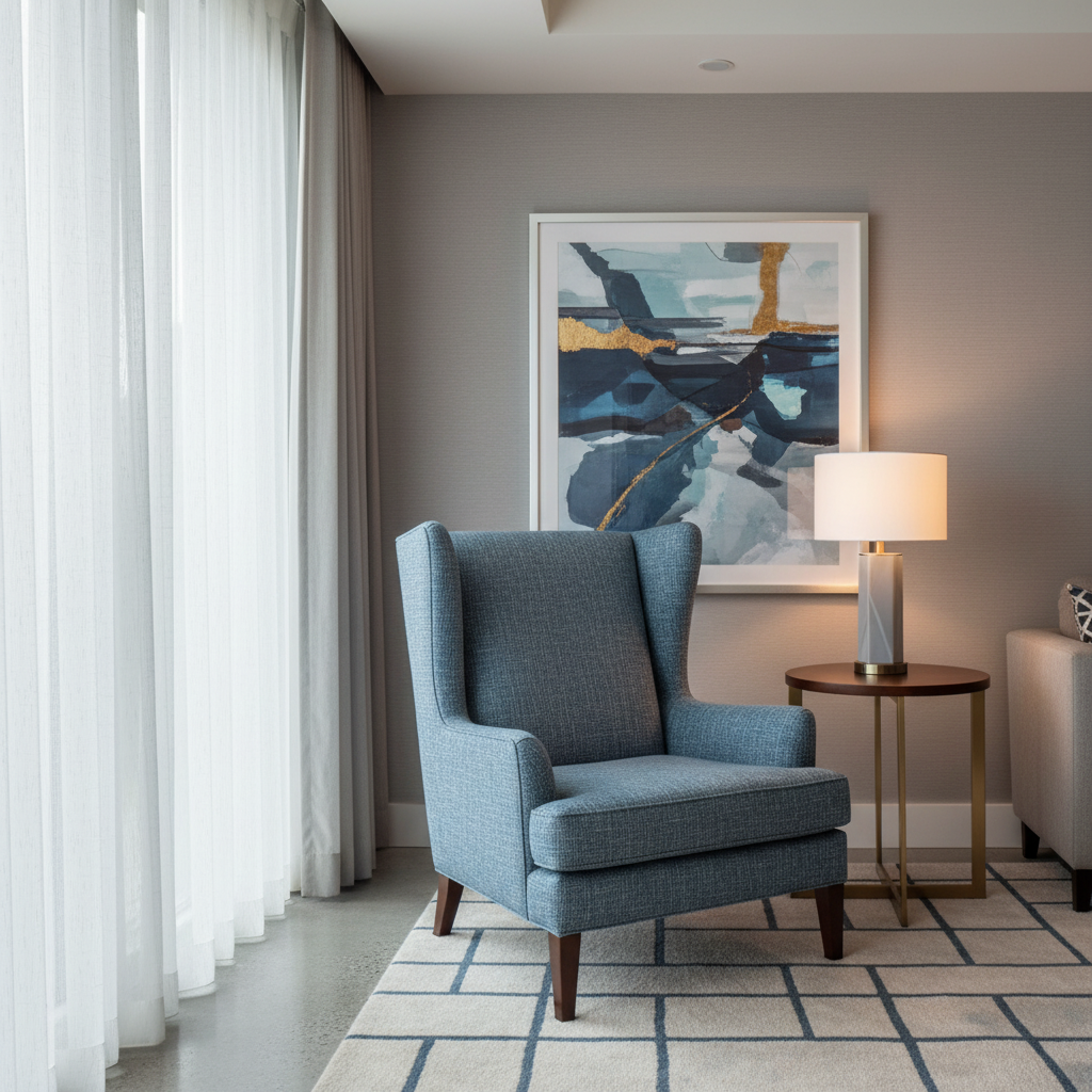 Tweed Bay - Neptune Upholstered Chair | Architectural Fabrics