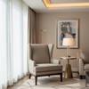 Subtle Woven Texture Soft Taupe Upholstered Chair | Architectural Fabrics