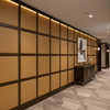Fine Pebble Grain Golden Tan Upholstered Wall Panel | Architectural Fabrics