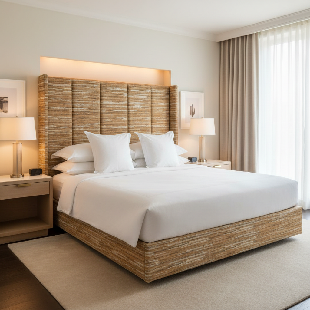 Pigeon Island - Autumn Upholstered Headboard | Architectural Fabrics