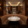 Savannah Bay - Chocolate Upholstered Banquette | Architectural Fabrics