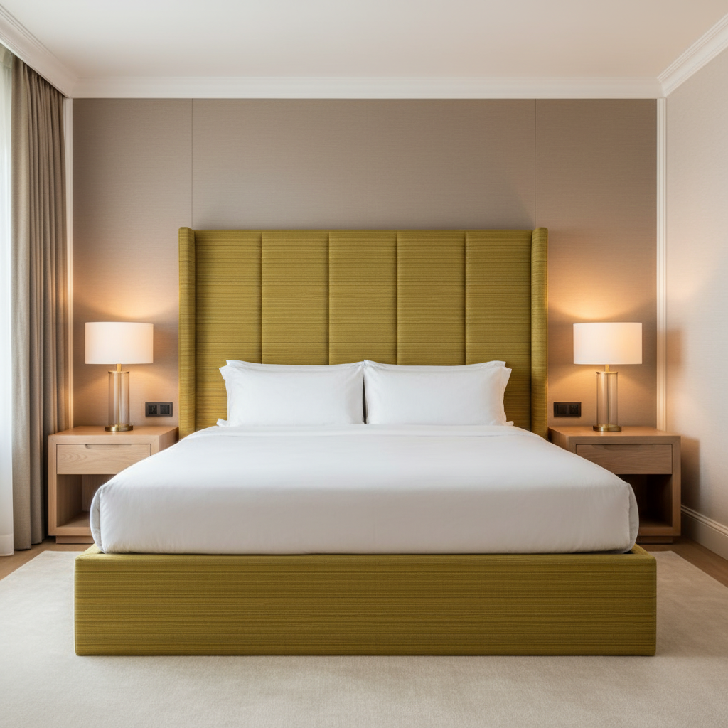Montego - Lemongrass Upholstered Headboard | Architectural Fabrics