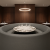 Aarden - Stone Gray Silicone Hybrid Upholstered Banquette | Architectural Fabrics
