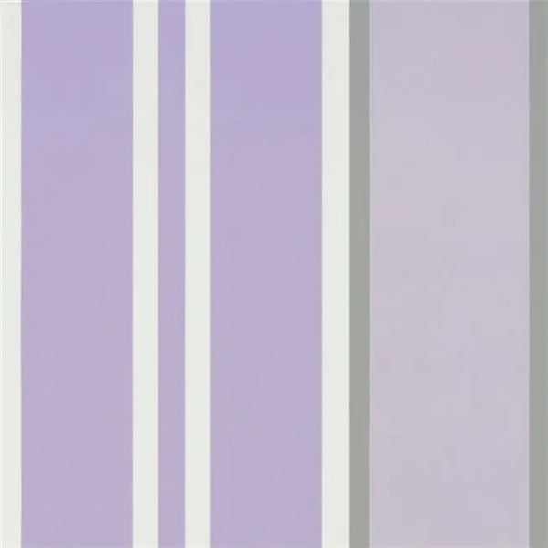Oxbridge Stripe 10 Lavendar Wallpaper | Designers Guild Europe