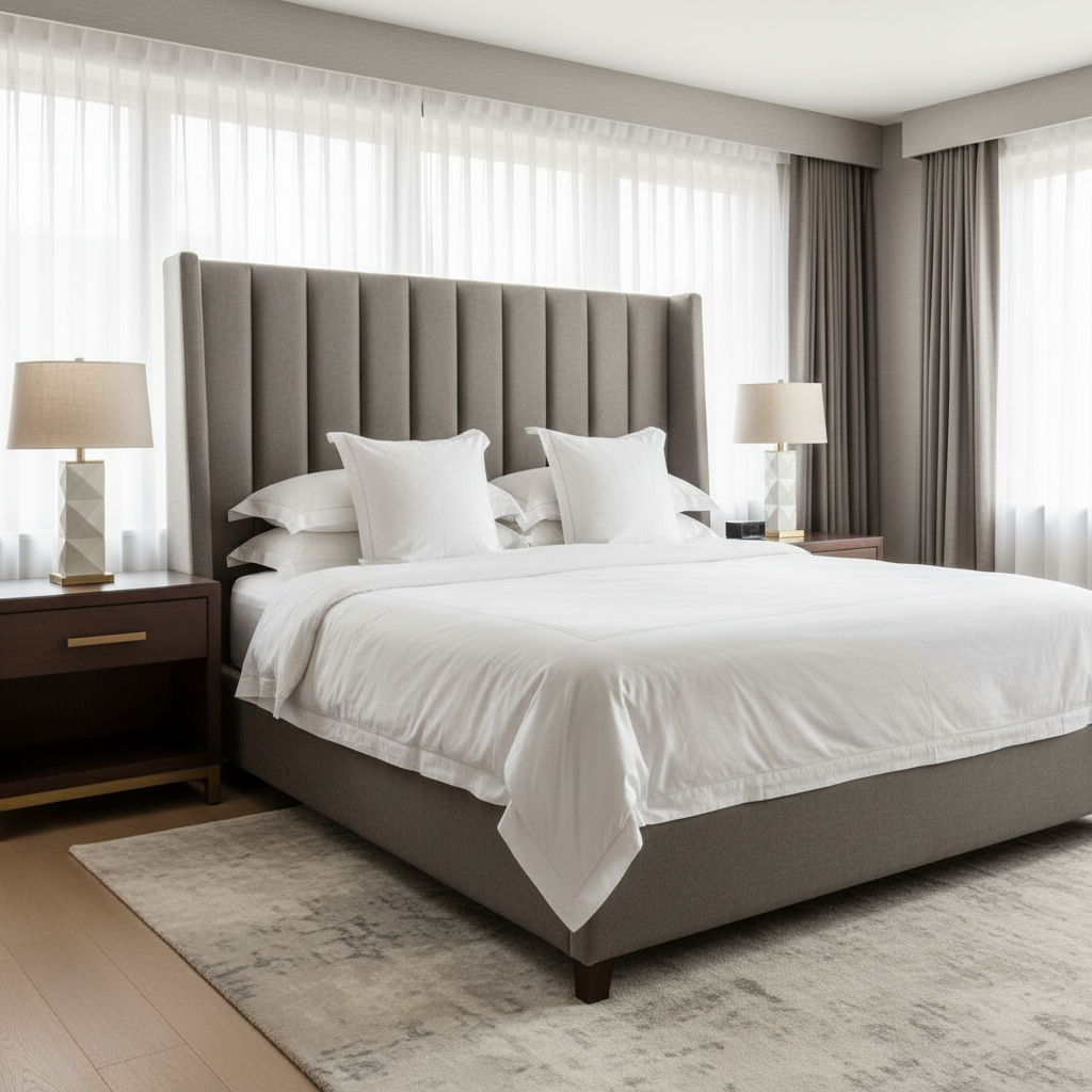 Punch Bowl - Cinder Upholstered Headboard | Architectural Fabrics