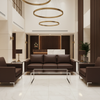 Subtle Pebble Grain Rich Chocolate Upholstered Sofa | Architectural Fabrics