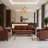 Aarden - Russet Clay Silicone Hybrid Upholstered Sofa | Architectural Fabrics