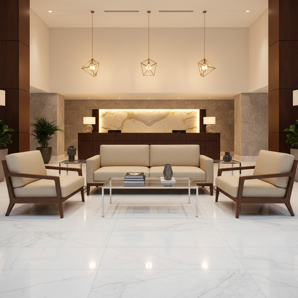 Trunk Bay - Almond Upholstered Sofa | Architectural Fabrics