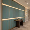 Smooth Solid Color Seafoam Green Upholstered Wall Panel | Architectural Fabrics