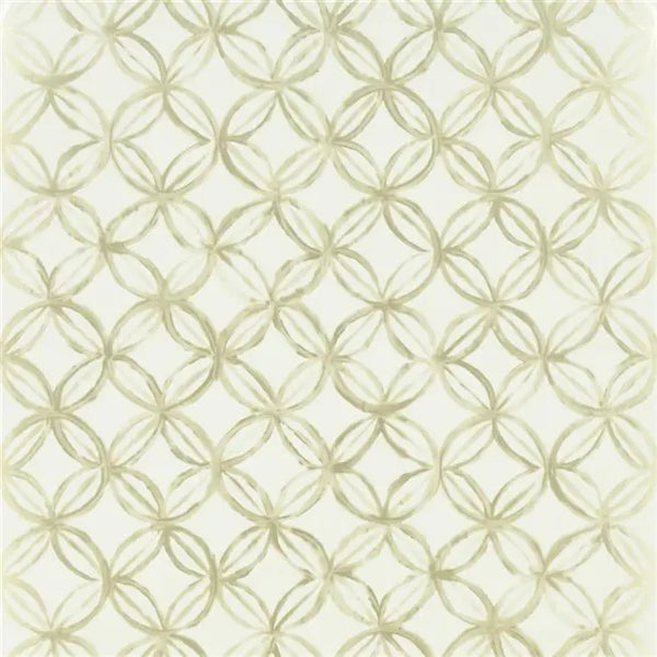 Ottelia  small scale geometric  06 Oyster Wallpaper | Designers Guild Europe
