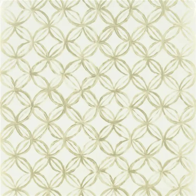 Ottelia  small scale geometric  06 Oyster Wallpaper | Designers Guild Europe